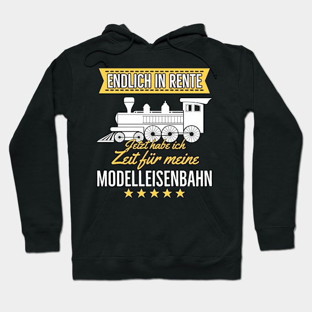 Rente Modelleisenbahn Opa Rentner Hobby Lokführer Hoodie by Foxxy Merch